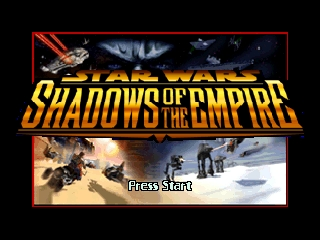 Star Wars - Shadows of the Empire (Europe) Title Screen